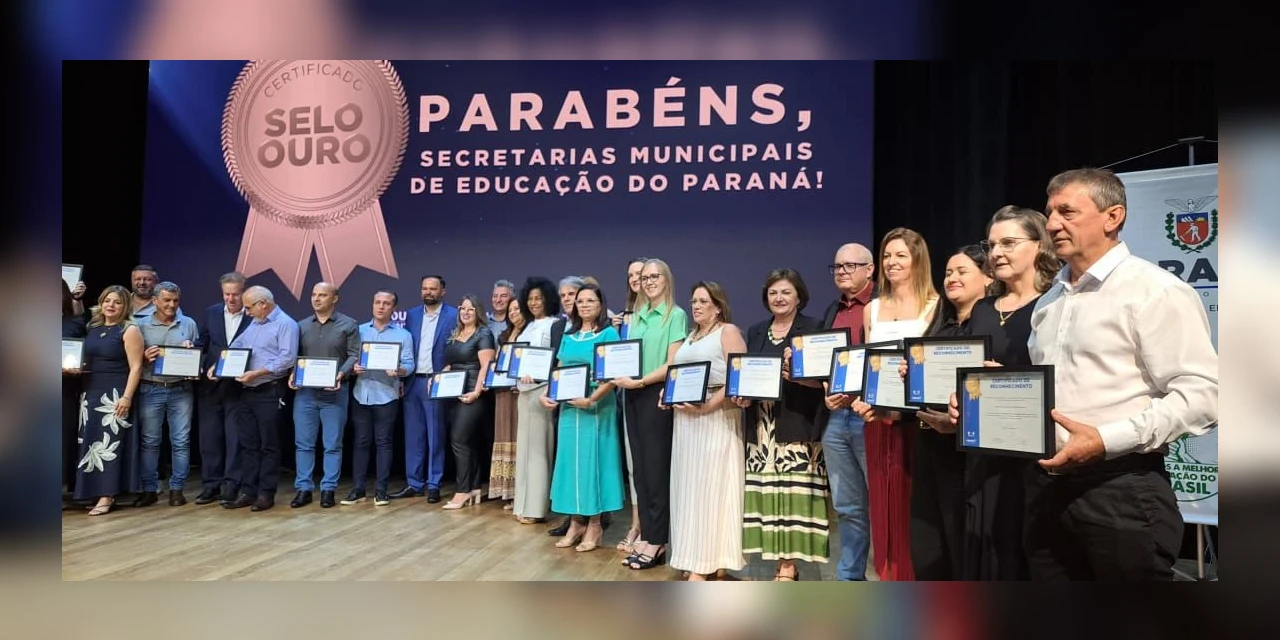Ponta Grossa recebe homenagem do Estado por alcançar Selo Ouro do MEC