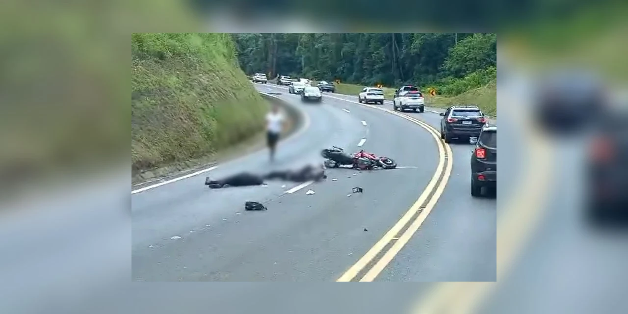 Motociclista e passageira morrem após acidente na BR-277 em Prudentópolis