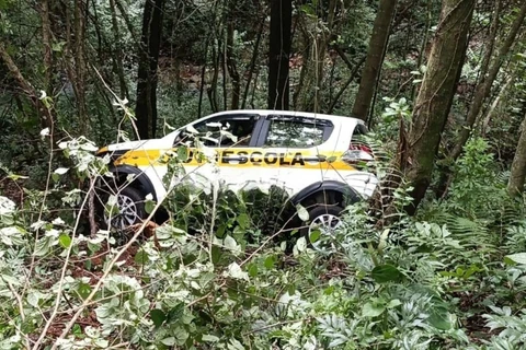 Ladrão rouba carro de autoescola e sofre acidente em PG