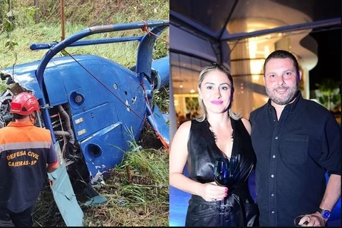 Queda de helicóptero deixou duas pessoas mortas em SP