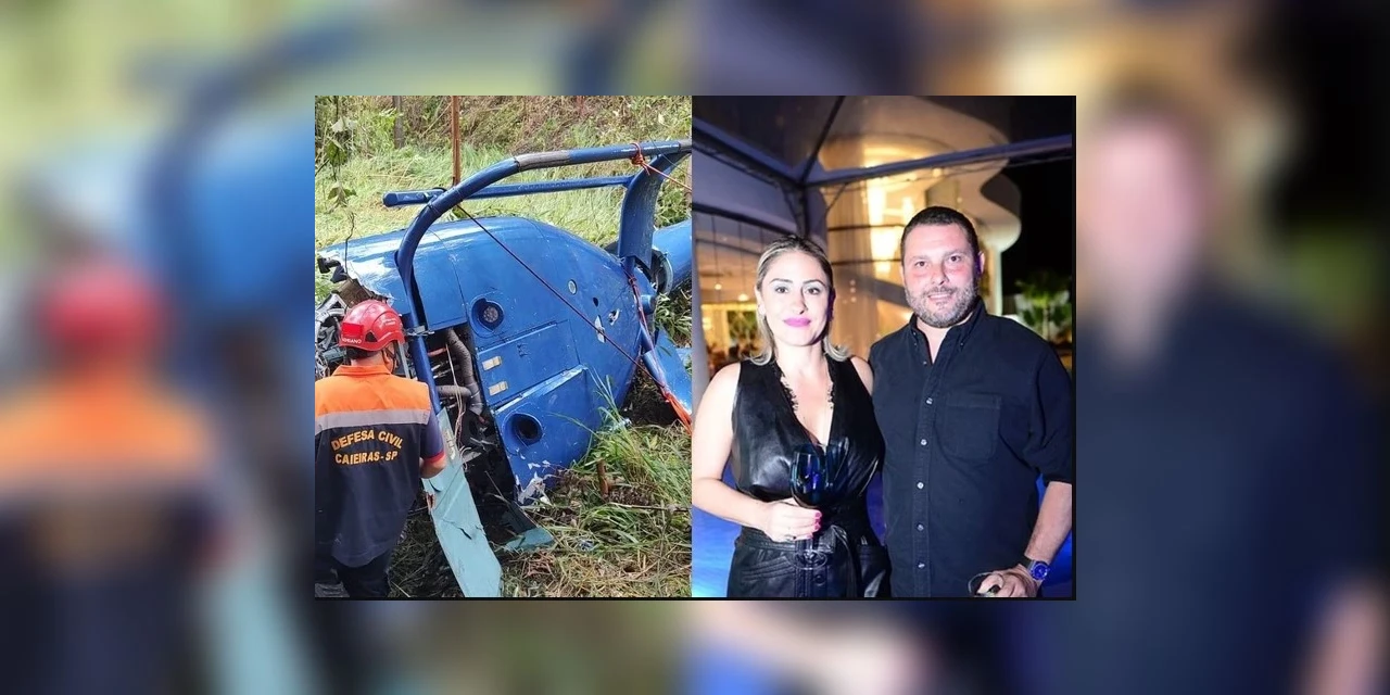Queda de helicóptero deixou duas pessoas mortas em SP