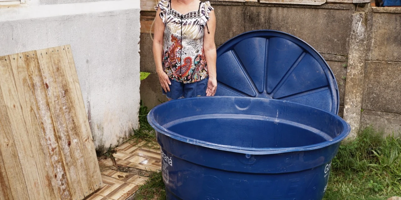 Prefeitura reinicia entregas do programa ‘Caixa D’Água Boa’ no Jardim Ouro Verde