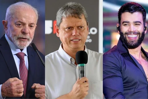 Pesquisa Quaest para presidente diz que Lula tem 30%; Tarcísio, 13%; e Gusttavo Lima, 12%