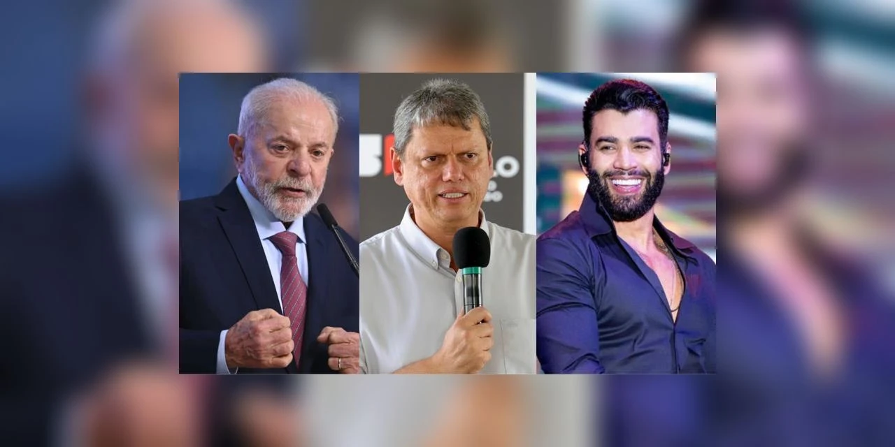 Pesquisa Quaest para presidente diz que Lula tem 30%; Tarcísio, 13%; e Gusttavo Lima, 12%