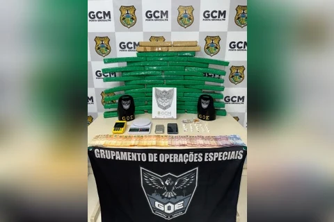 GCM apreende mais de 36Kg de drogas em bairro de PG