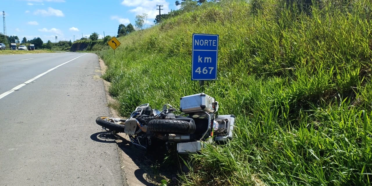 Homem morre após sofrer queda de moto na BR-376, em PG