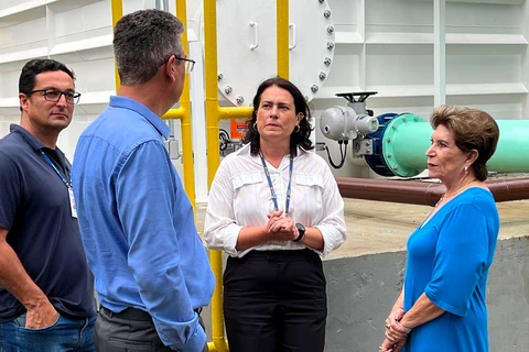 Prefeita Elizabeth faz visita técnica à estação de tratamento de água de Ponta Grossa