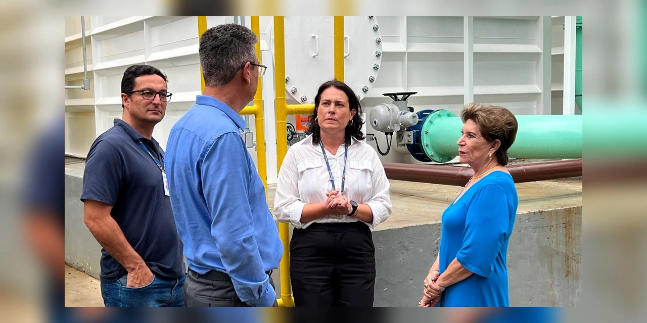 Prefeita Elizabeth faz visita técnica à estação de tratamento de água de Ponta Grossa