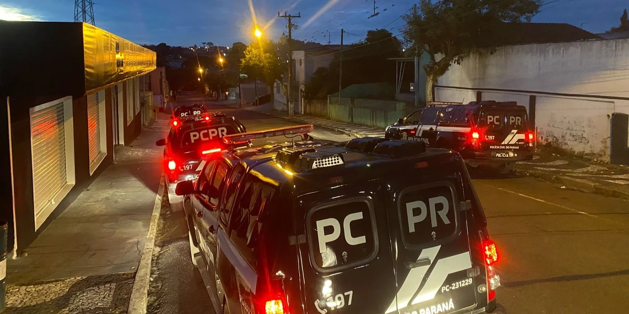 Operação policial mira homicídio e roubo na região  dos Campos Gerais