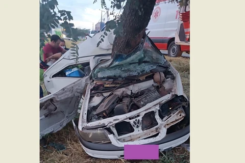 Jovem de 21 anos morre após carro sair da pista e bater em arvore, na BR-153 em Imbituva