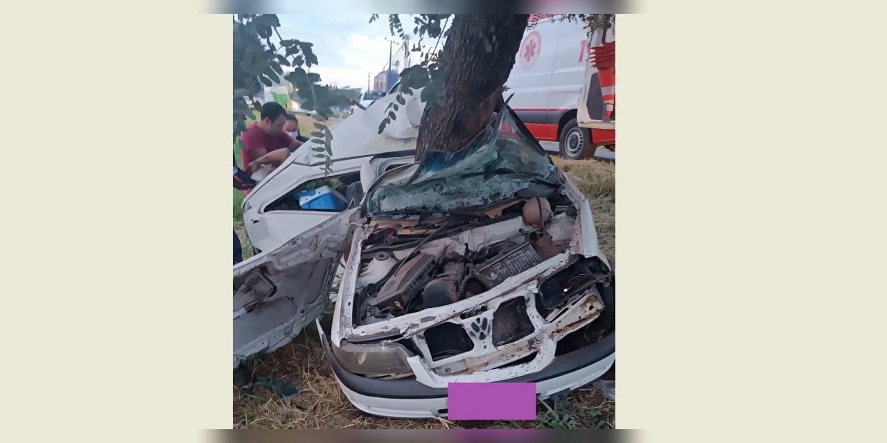 Jovem de 21 anos morre após carro sair da pista e bater em arvore, na BR-153 em Imbituva