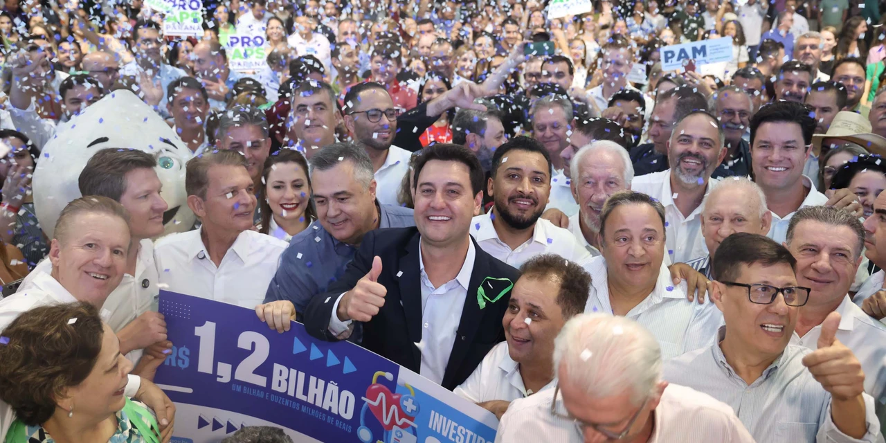 Ratinho Junior anuncia R$ 1,2 bilhão de investimento na saúde do Paraná