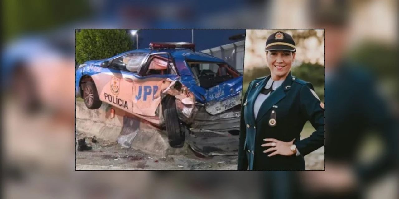 PM morre atropelada após carro desgovernado bater em viatura