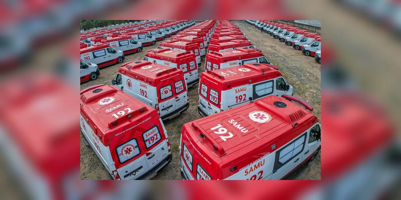 Paraná vai receber 143 ambulâncias para renovar e ampliar frota do SAMU 192