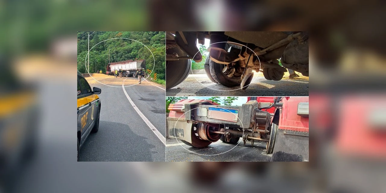 Carreta que tombou na BR-376 estava com freio adulterado; diz PRF