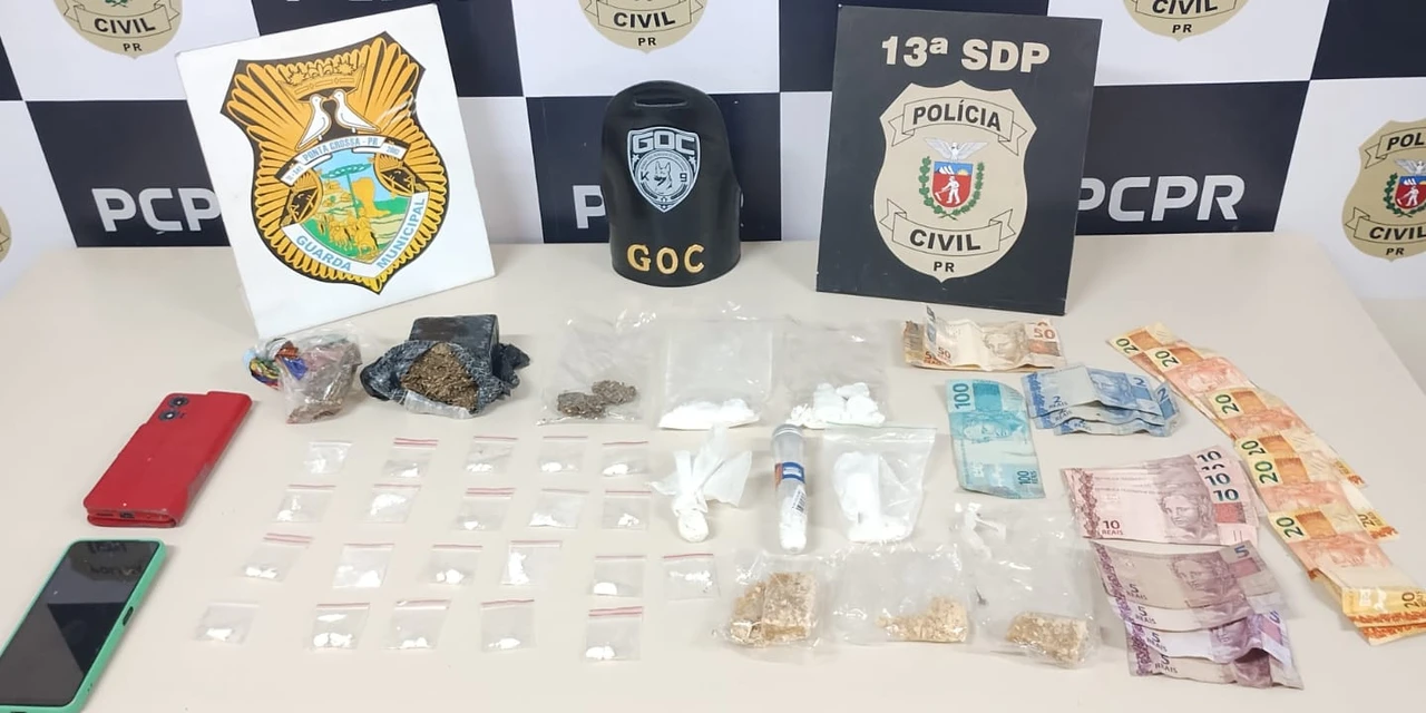 Mãe e filho são presos por tráfico de drogas em ação da PCPR e GCM na Vila Cipa em PG