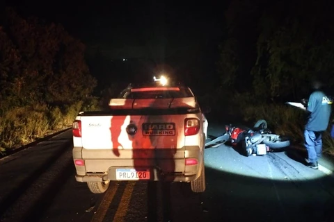 Motociclista morre após bater de frente contra automóvel na PR-151, em Palmeira 