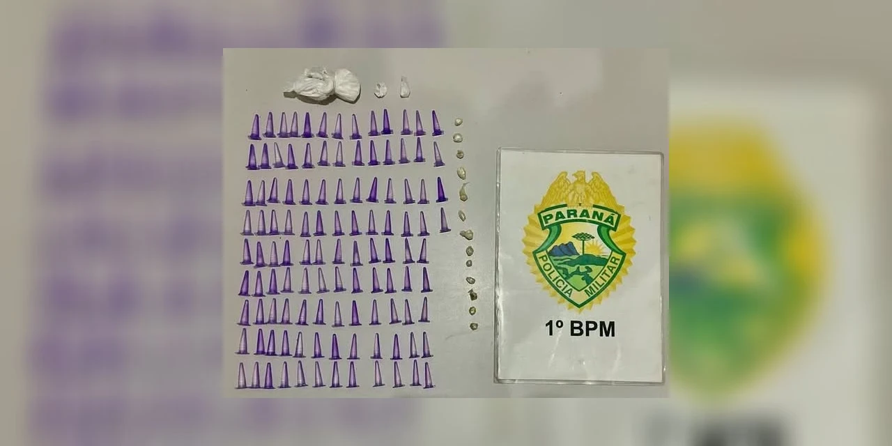 Mulher é presa com 112 pinos de cocaína em Castro  