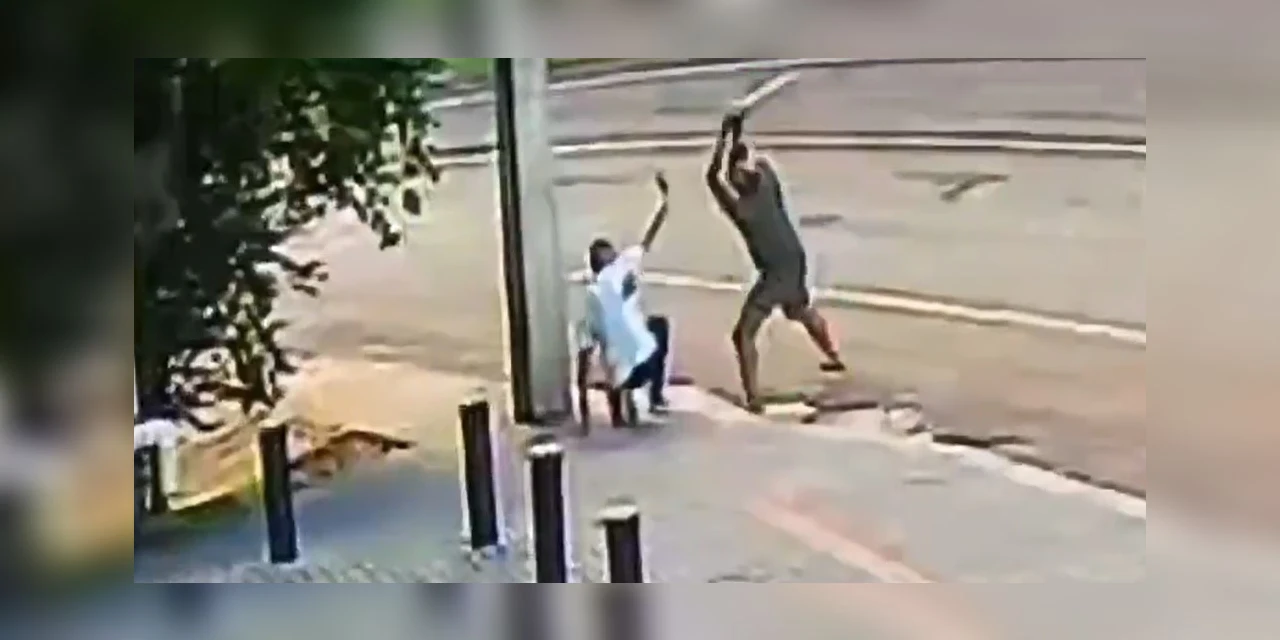 Imagens fortes: homem é agredido até a morte em Cascavel 