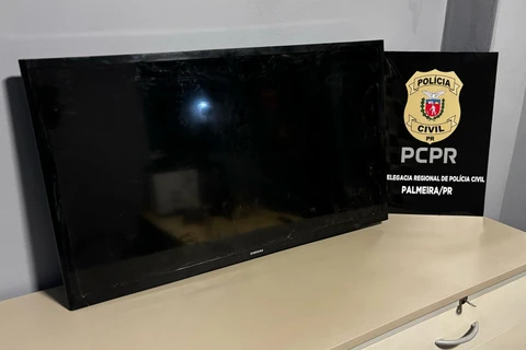 Polícia Civil prende jovem e recupera televisão furtada de Posto de Saúde em Palmeira 