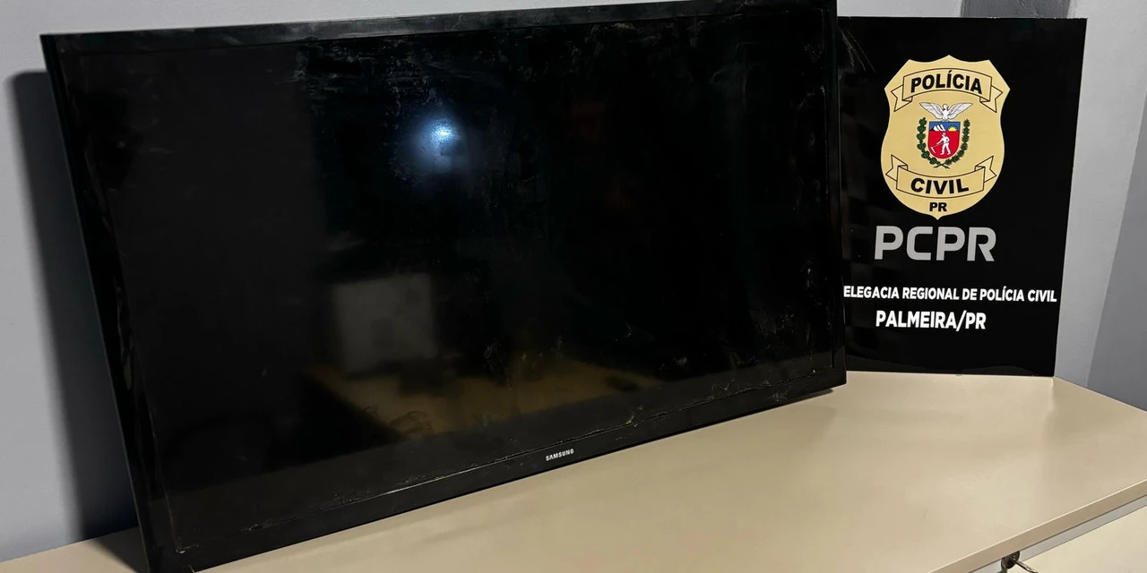 Polícia Civil prende jovem e recupera televisão furtada de Posto de Saúde em Palmeira 