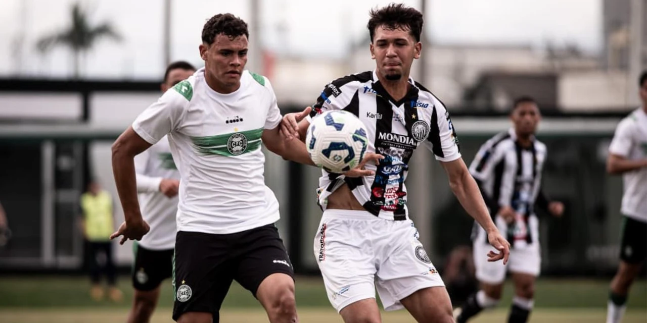 Coritiba vence o Operário de virada pela Série B do Brasileirão sub-20