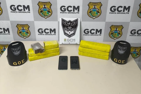 GCM apreende 3,8 kg de drogas e uma pistola durante ações em PG 