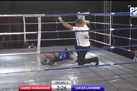 Lutador de boxe ponta-grossense é internado em estado grave após nocaute 