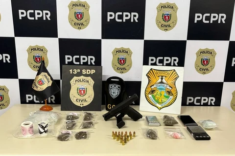 Ação policial contra o tráfico de drogas termina com a prisão de quatro suspeitos e apreensão de drogas em PG 
