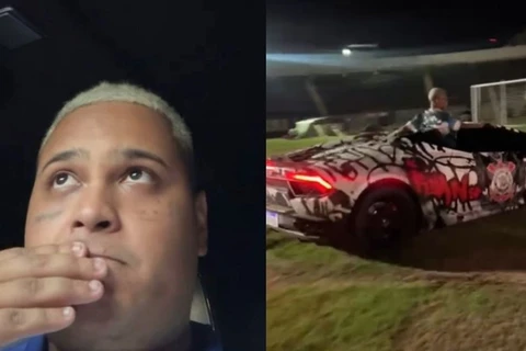 MC Ryan SP é preso após ‘cavalo de pau’ em gramado de estádio no interior de SP