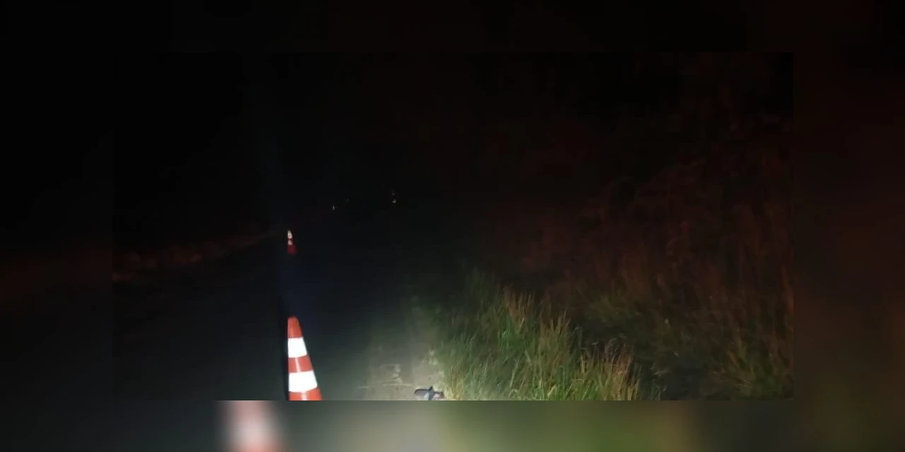 Pedestre morre atropelado por veículo não identificado, em PG 