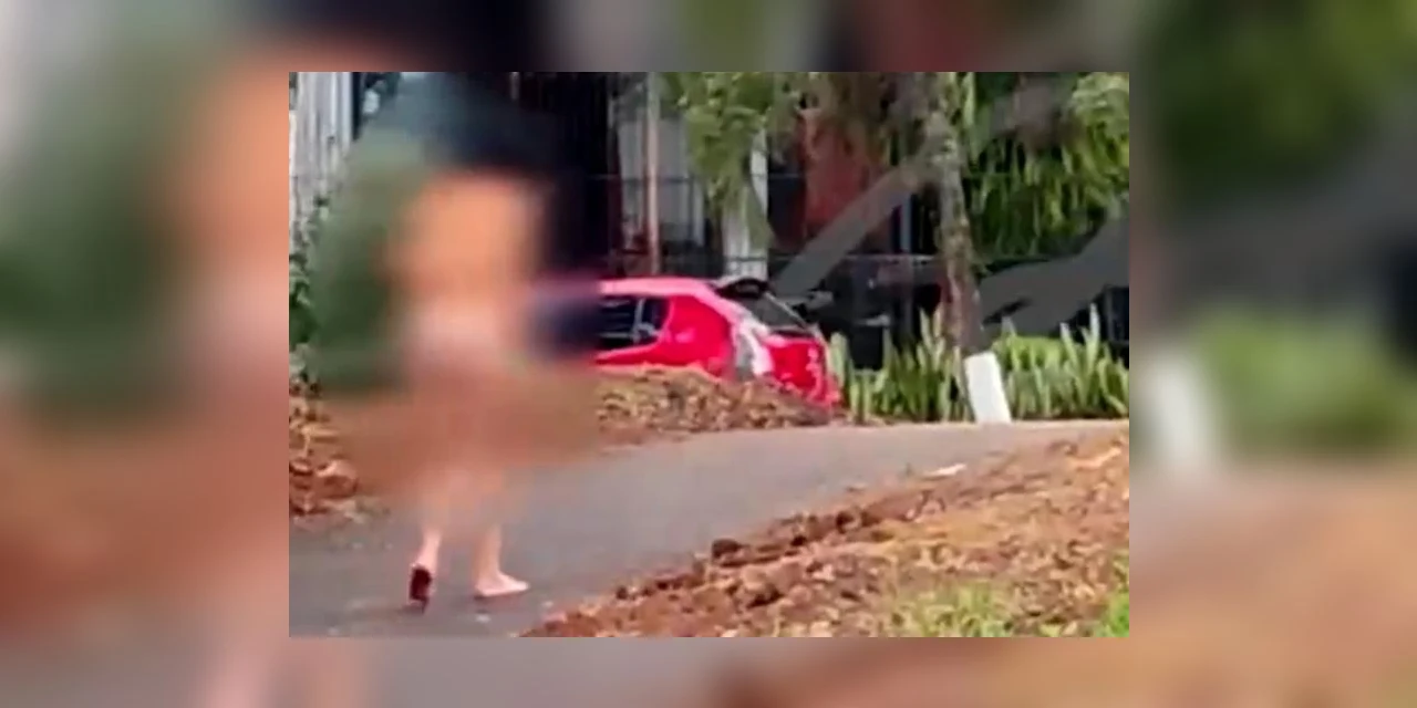 Vídeo flagra mulher caminhando nua em bairro de Curitiba; assista