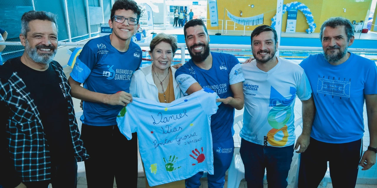 Projeto ‘Nadando com Daniel Dias’ será ampliado em Ponta Grossa