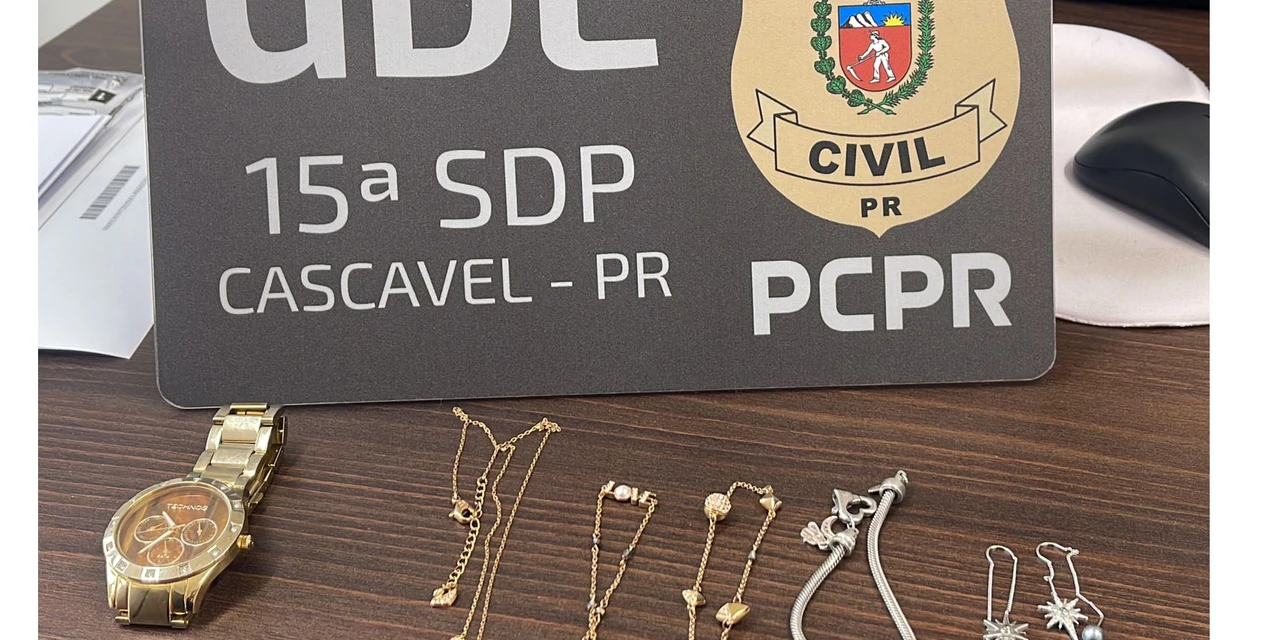 PCPR prende três pessoas em operação contra furtos de joias no PR