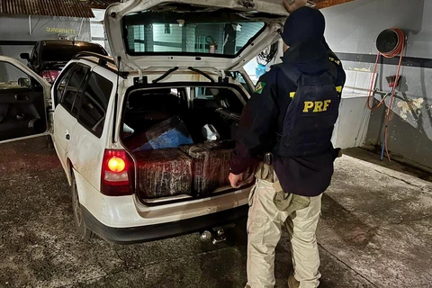 PRF apreende mais de 240 quilos de maconha em Irati