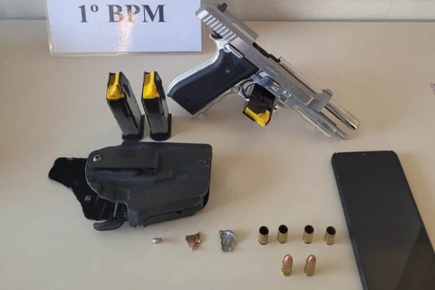 Polícia Militar detém homem por disparos de arma de fogo em PG 
