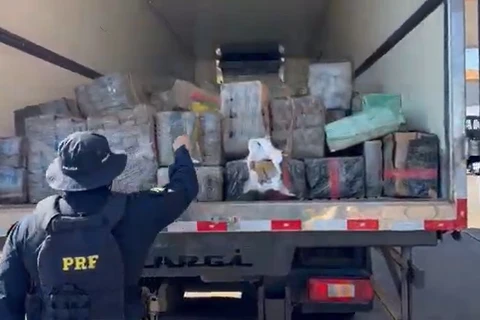 PRF apreende quase 8 toneladas de maconha e faz a maior apreensão do ano no Paraná