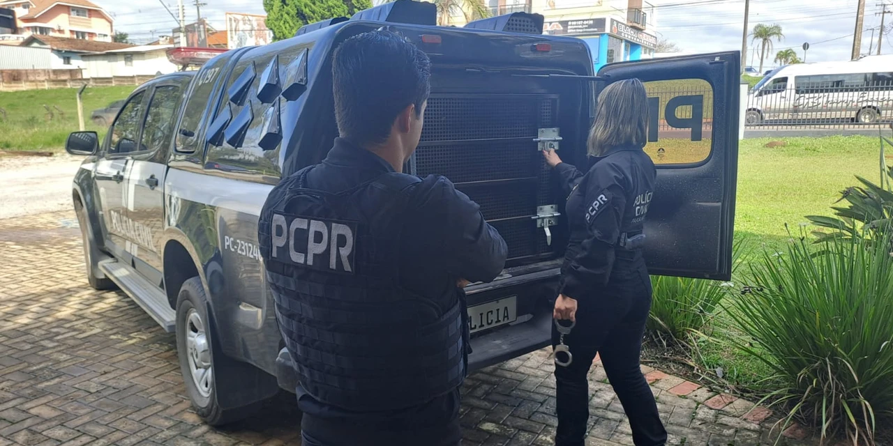 PCPR prende homem acusado de estupro de vulnerável e ameaça contra a mulher em Carambeí 