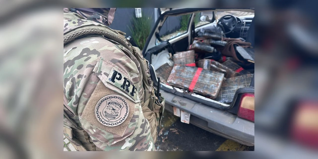 Jovem de 21 anos é presa com mais de 160 quilos de maconha na BR-277