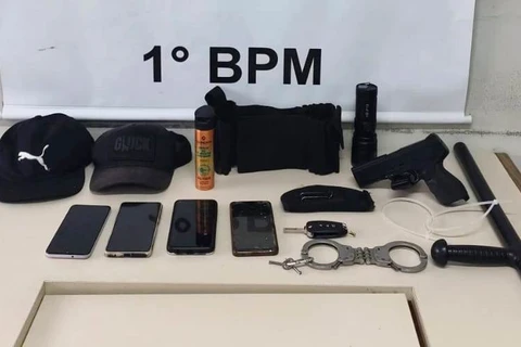 Acusados de invadirem empresa para cobrar suposta dívida são detidos pela PM, em PG 