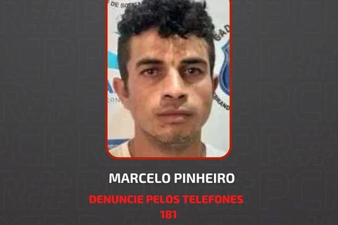 Polícia divulga imagem de foragido envolvido em roubo de carga na PR-438 