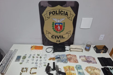 Polícia prende casal acusado de tráfico de drogas em Imbituva  