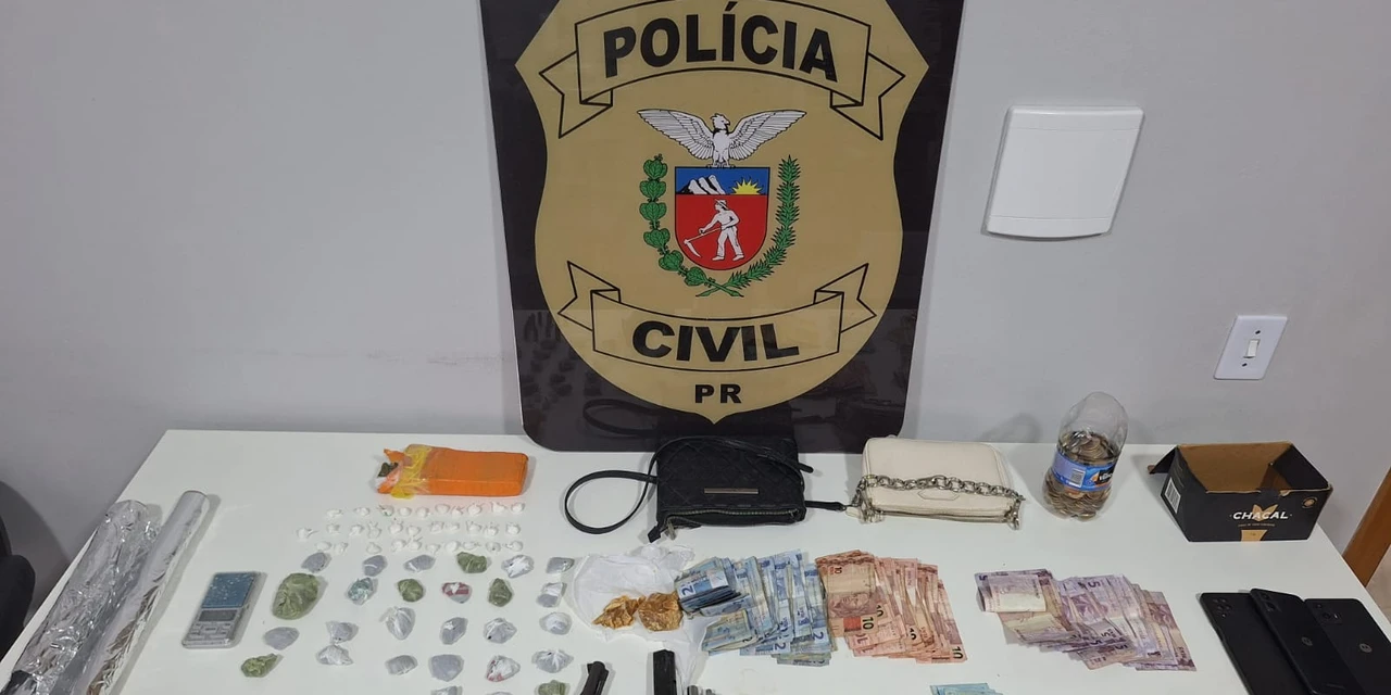 Polícia prende casal acusado de tráfico de drogas em Imbituva  