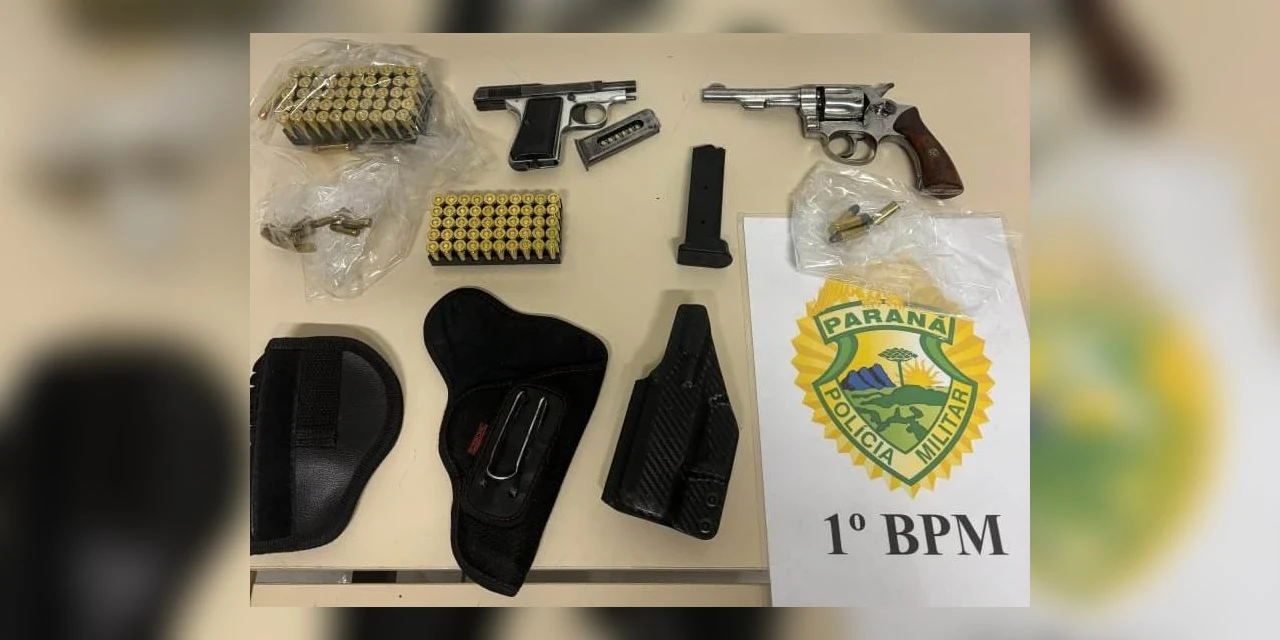 Policia Militar apreende armas e munições em Ponta Grossa 