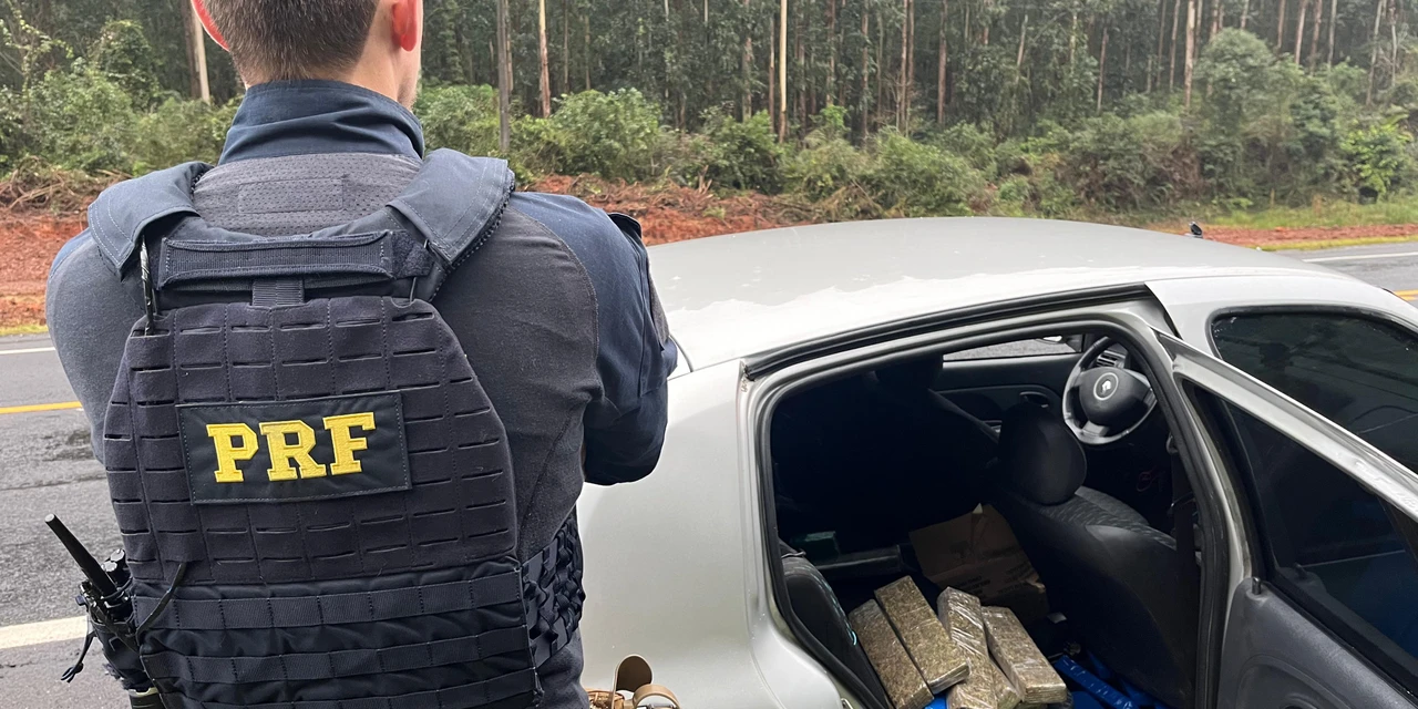 Após 55 km de perseguição, motorista é preso com maconha em Prudentópolis