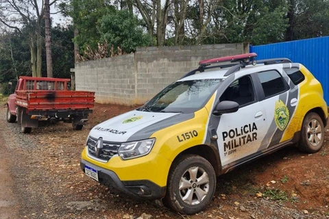 Polícia Militar recupera caminhonete roubada horas após o crime, em Ponta Grossa 