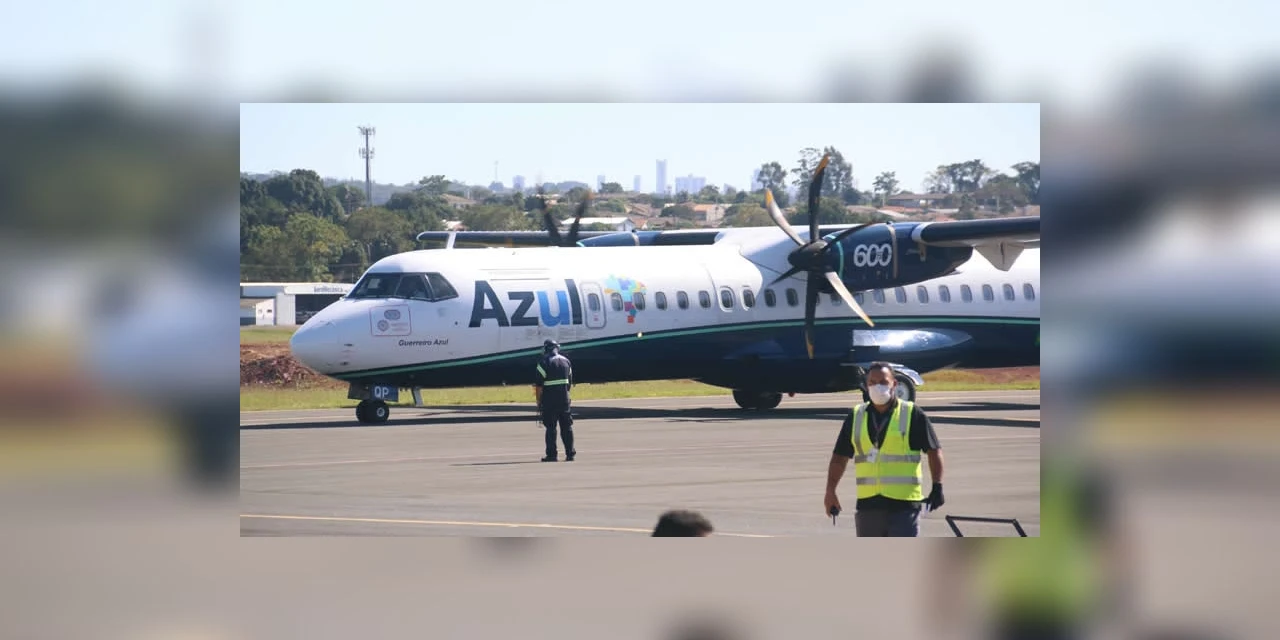 Azul irá encerrar voos entre Curitiba e Guarapuava em setembro