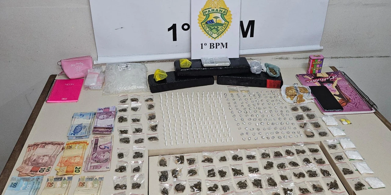 Polícia Militar apreende drogas e prende dois suspeitos no bairro Contorno, em PG 