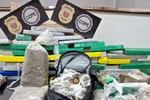 PCPR apreende 327 quilos de maconha gourmet