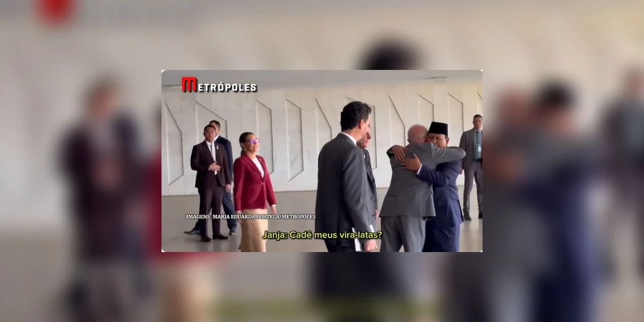 'Ai, cadê meus vira-latas?', diz Janja após pergunta de jornalistas a Lula sobre tarifas de Trump